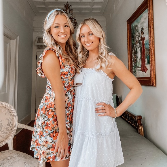 Floral Tie Back Mini Dress - Picture 7 of 7